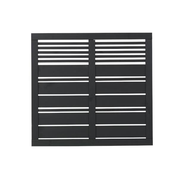 Plus Danmark Schutting Vuren Silence Louvre Recht Zwart 120 X 110 Cm plus danmark kopen in de aanbieding Plus Danmark Schutting Vuren Silence Louvre Recht Zwart 120 X 110 Cm plus danmark kopen in de aanbieding
