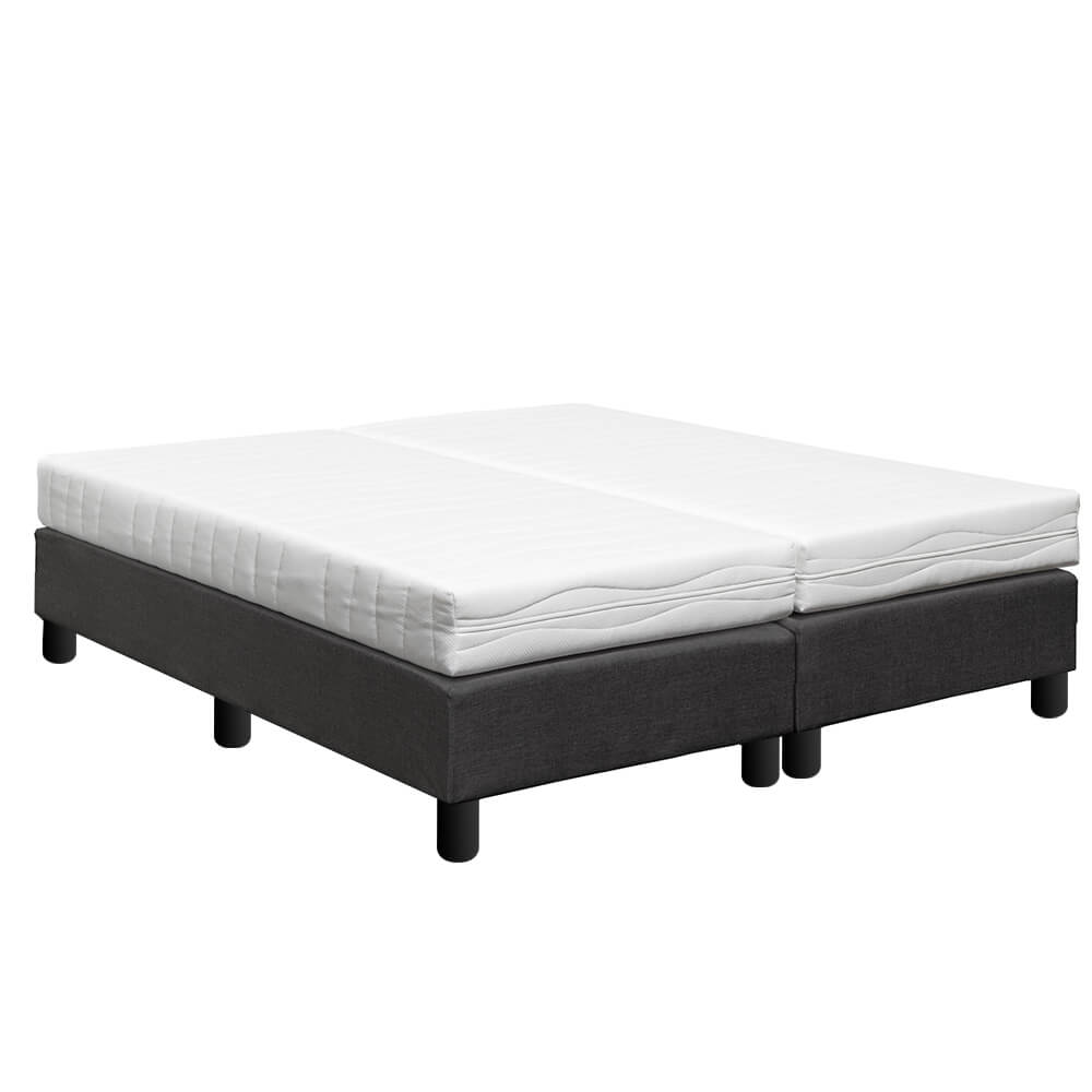 Homingxl Boxspring Verend 160 X 200 Cm Zwart Zonder Hoofdbord Met Matras homingxl kopen in de aanbieding