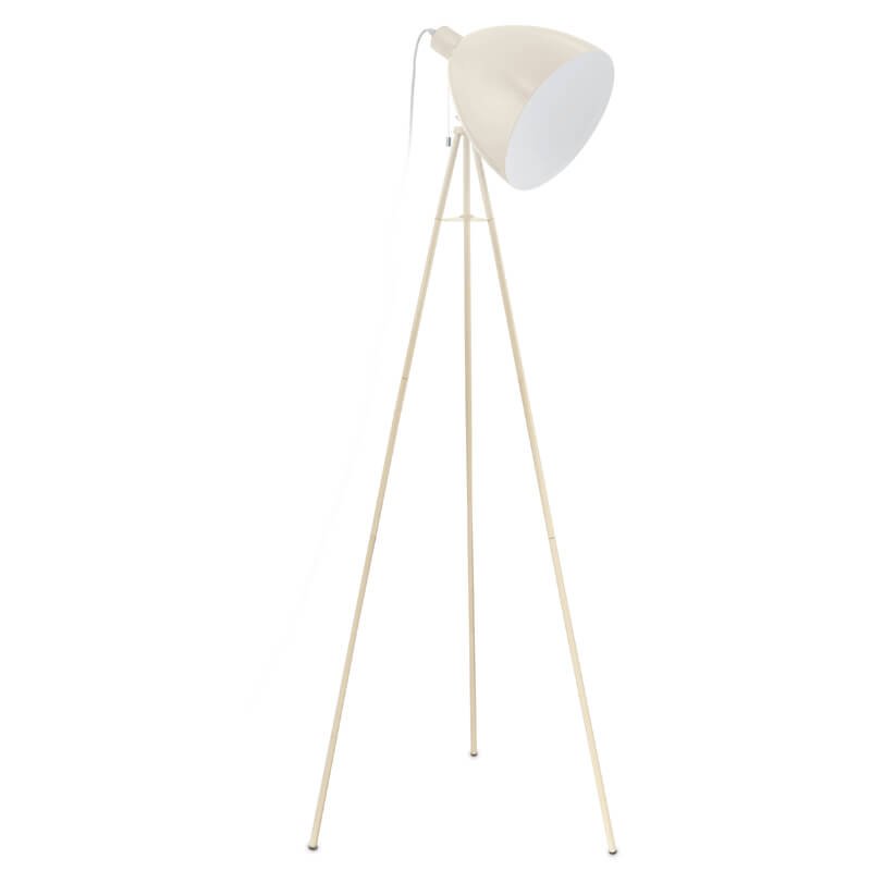 Eglo Vloerlamp Dundee 220 Volt Staal Creme eglo kopen in de aanbieding Eglo Vloerlamp Dundee 220 Volt Staal Creme eglo kopen in de aanbieding