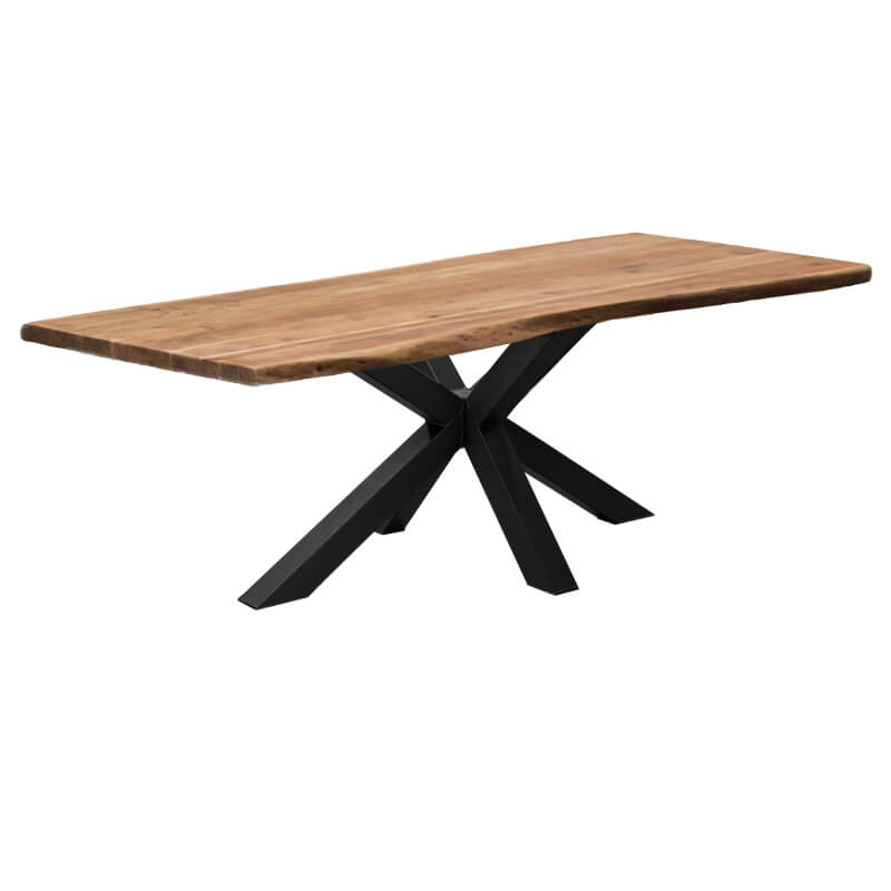 Homingxl Boomstamtafel Massief Acacia Matrix Poot Zwart Gepoedercoat Staal 280 X 100 homingxl kopen in de aanbieding Homingxl Boomstamtafel Massief Acacia Matrix Poot Zwart Gepoedercoat Staal 280 X 100 homingxl kopen in de aanbieding