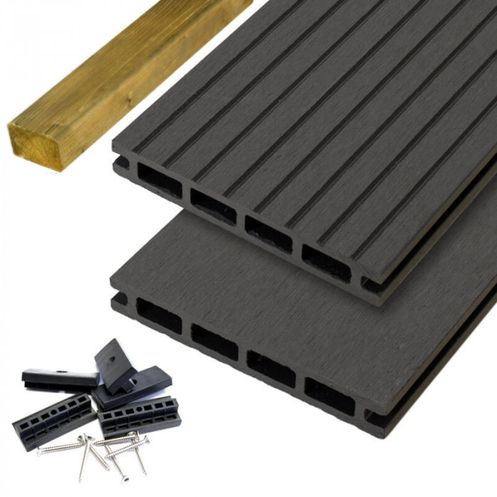 Cwood Vlonder Totaalpakket Composiet 21 X 14 Cm Grey 4 Mtr Grove Ribbel En Vlak cwood kopen in de aanbieding Cwood Vlonder Totaalpakket Composiet 21 X 14 Cm Grey 4 Mtr Grove Ribbel En Vlak cwood kopen in de aanbieding