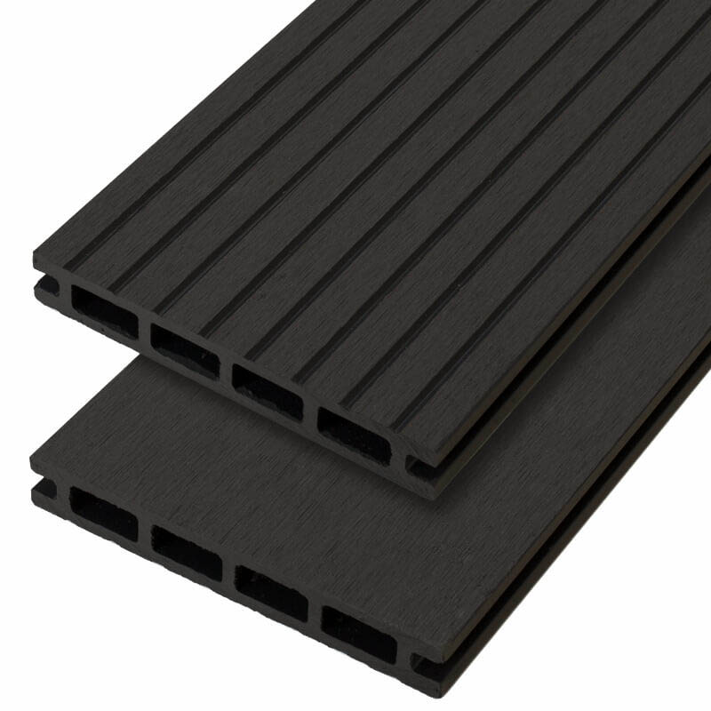 Cwood Vlonderplank Pakket 15 M2 Composiet Antraciet 21 X 14 Cm 3 Mtr Grove Ribbelvlak cwood kopen in de aanbieding Cwood Vlonderplank Pakket 15 M2 Composiet Antraciet 21 X 14 Cm 3 Mtr Grove Ribbelvlak cwood kopen in de aanbieding