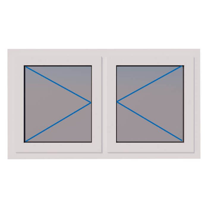 Elephant Raamkozijn Hardhout Incl Hr Glas 2 Vak Draairaam Rechtslinks elephant kopen in de aanbieding