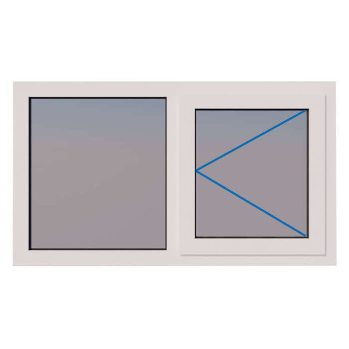 Elephant Raamkozijn Hardhout Incl Hr Glas 2 Vak Draairaam Rechts elephant kopen in de aanbieding