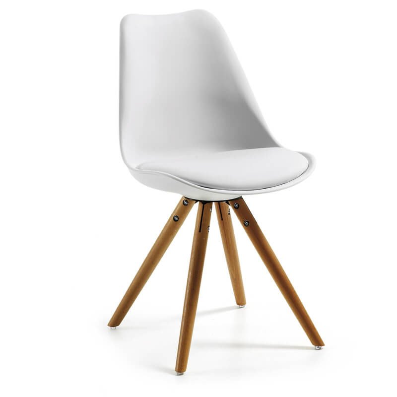 La Forma Stoel Lars Witte Kuipstoel Met Houten Poten la forma kopen in de aanbieding