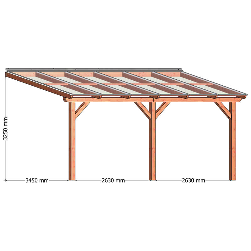 Trendhout Terrasoverkapping La Veranda 600 X 400 X 325 trendhout kopen in de aanbieding Trendhout Terrasoverkapping La Veranda 600 X 400 X 325 trendhout kopen in de aanbieding