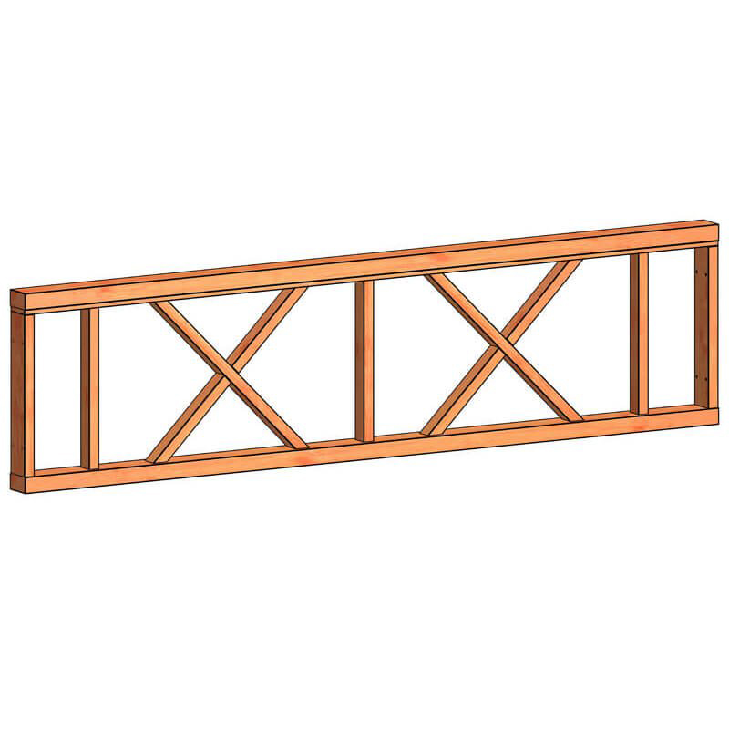 Trendhout Verandahek Kruis C 700 X 2760 Mm Onbehandeld trendhout kopen in de aanbieding Trendhout Verandahek Kruis C 700 X 2760 Mm Onbehandeld trendhout kopen in de aanbieding