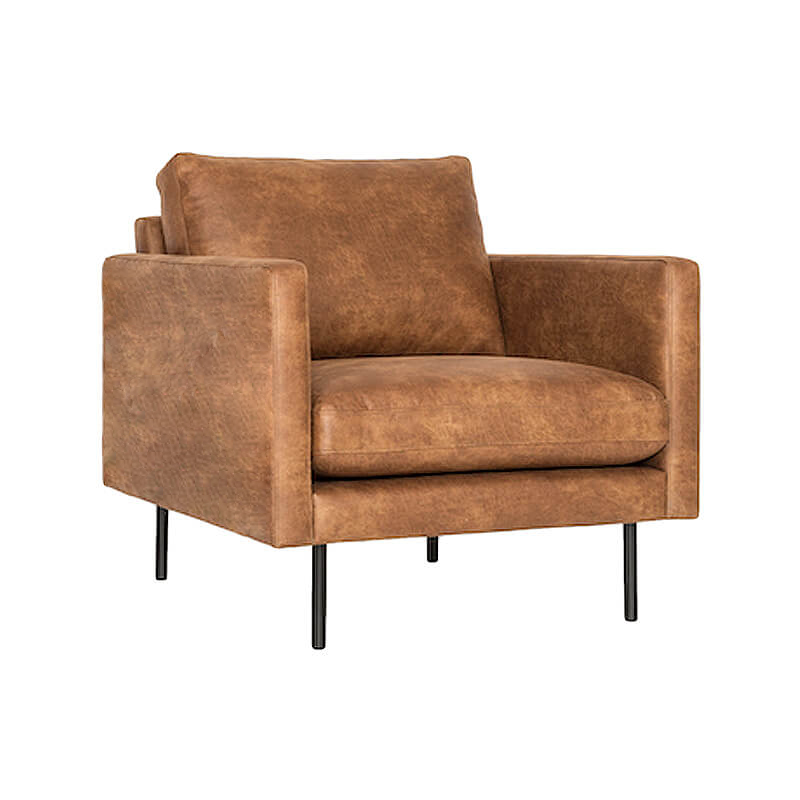 Homingxl Fauteuil Violet Leer Colorado Cognac 03 80 Cm Breed homingxl kopen in de aanbieding
