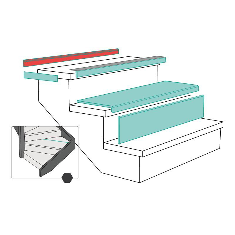Maestro Steps Open Trapprofiel Nevada Oak 130 X 7 maestro steps kopen in de aanbieding