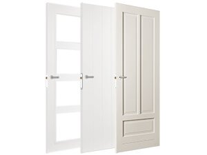 Witte composiet planken